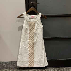 White and gold Lily Pulitzer dress Size 0